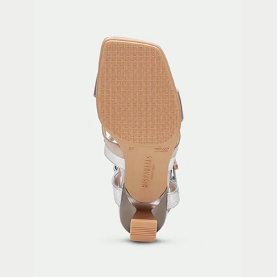 Hv253879 Champagne/ Silver Leather Heels