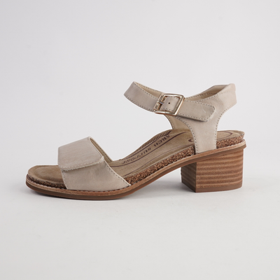 Kristy Cement Leather Heels