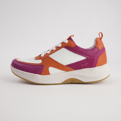 Elli 09 Magenta Multi Leather Sneakers