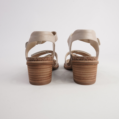 Kristy Cement Leather Heels