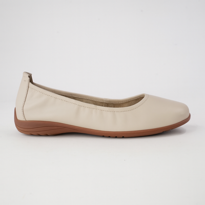 Fenja 01 Sand Leather Ballet Flats