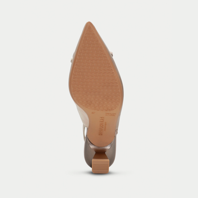 Hv253867 Taupe/ Latte Leather Heels