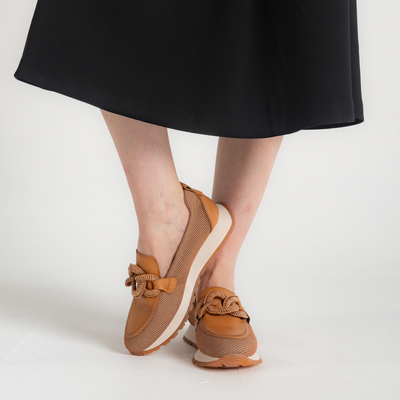 Hv254065 Tan Leather Loafers