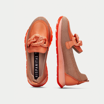 Hv254065 Tangerine Leather Loafers