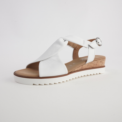 Martha White Leather Sandals