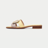 Hv253881 Banana/ Taupe Leather Sandals