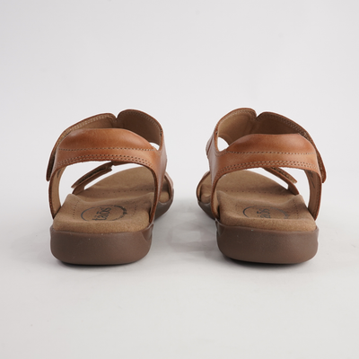 The Show Caramel Leather Sandals