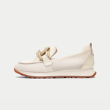 Hv254065 Cream Leather Loafers