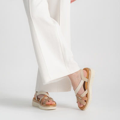 W4n-0650c1 River Leather Sandals