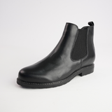 Tamara Black Leather Ankle Boots