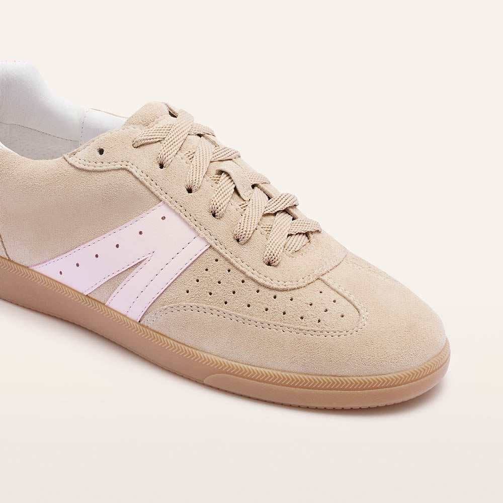 Levi Oat Milk Suede Sneakers