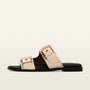 Auroa Soft Gold Tumbled Leather Sandals