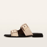 Auroa Soft Gold Tumbled Leather Sandals