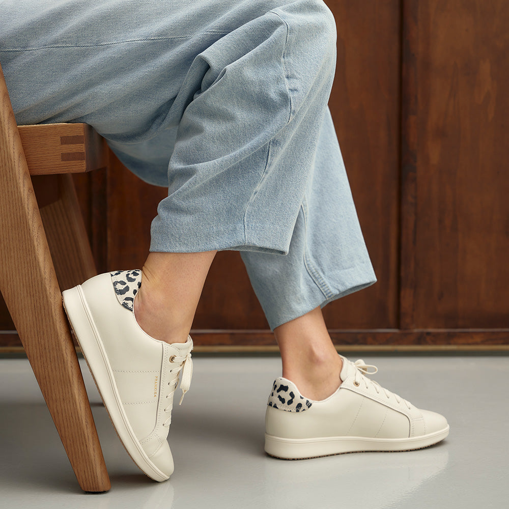Jackie V Chalk/ Print Sneakers