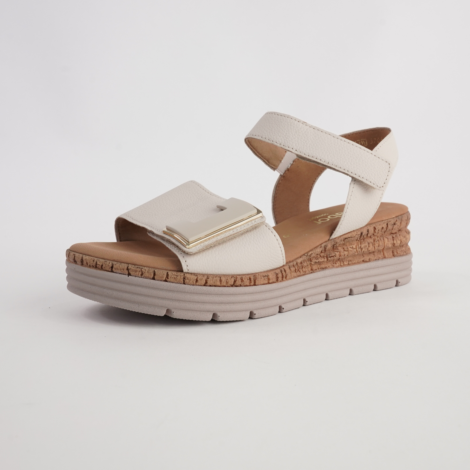 Inez Creme Leather Sandals