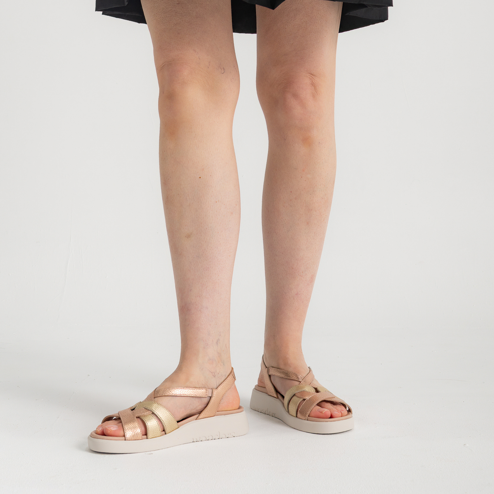 Cassidy Rose Metallic Multi Leather Sandals