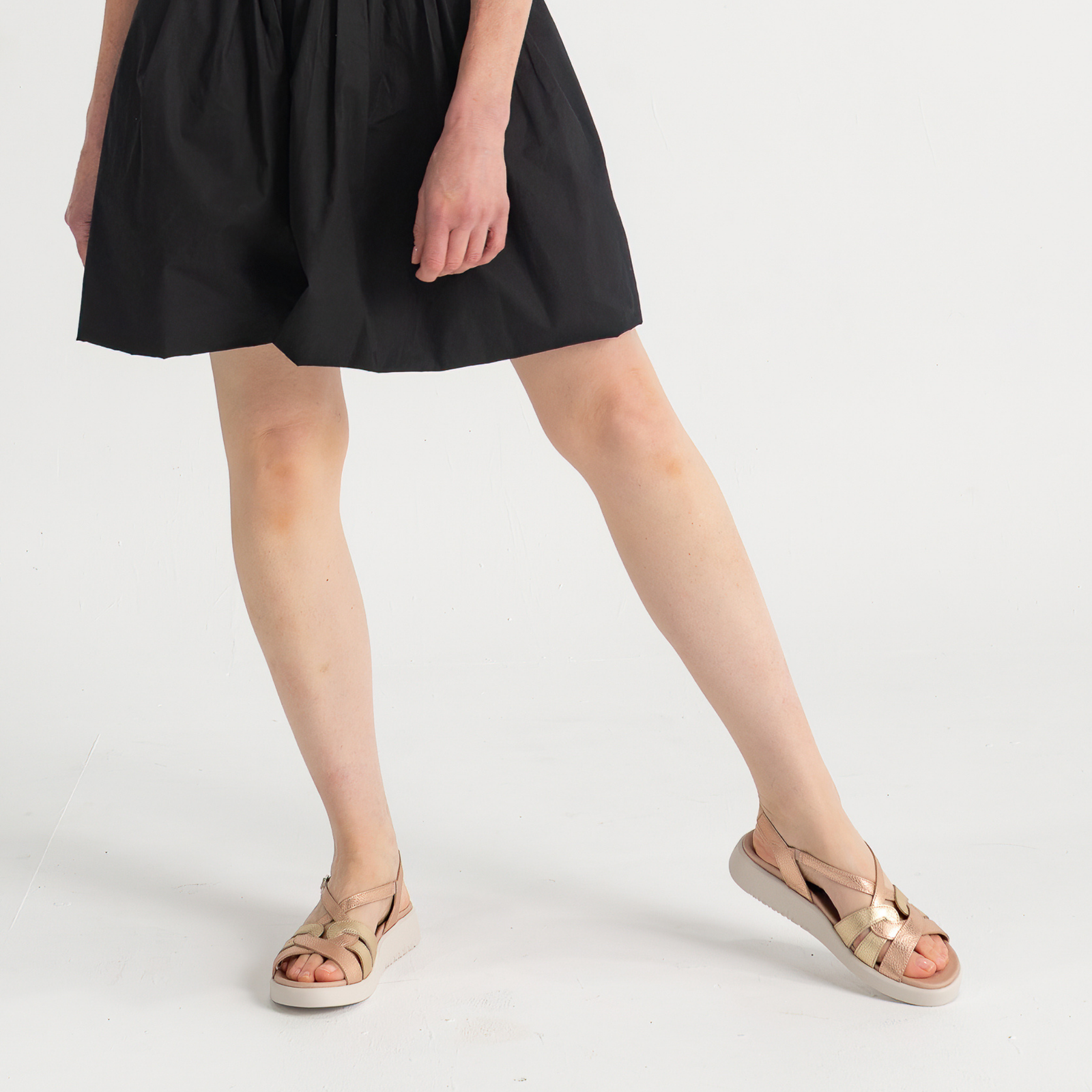 Cassidy Rose Metallic Multi Leather Sandals