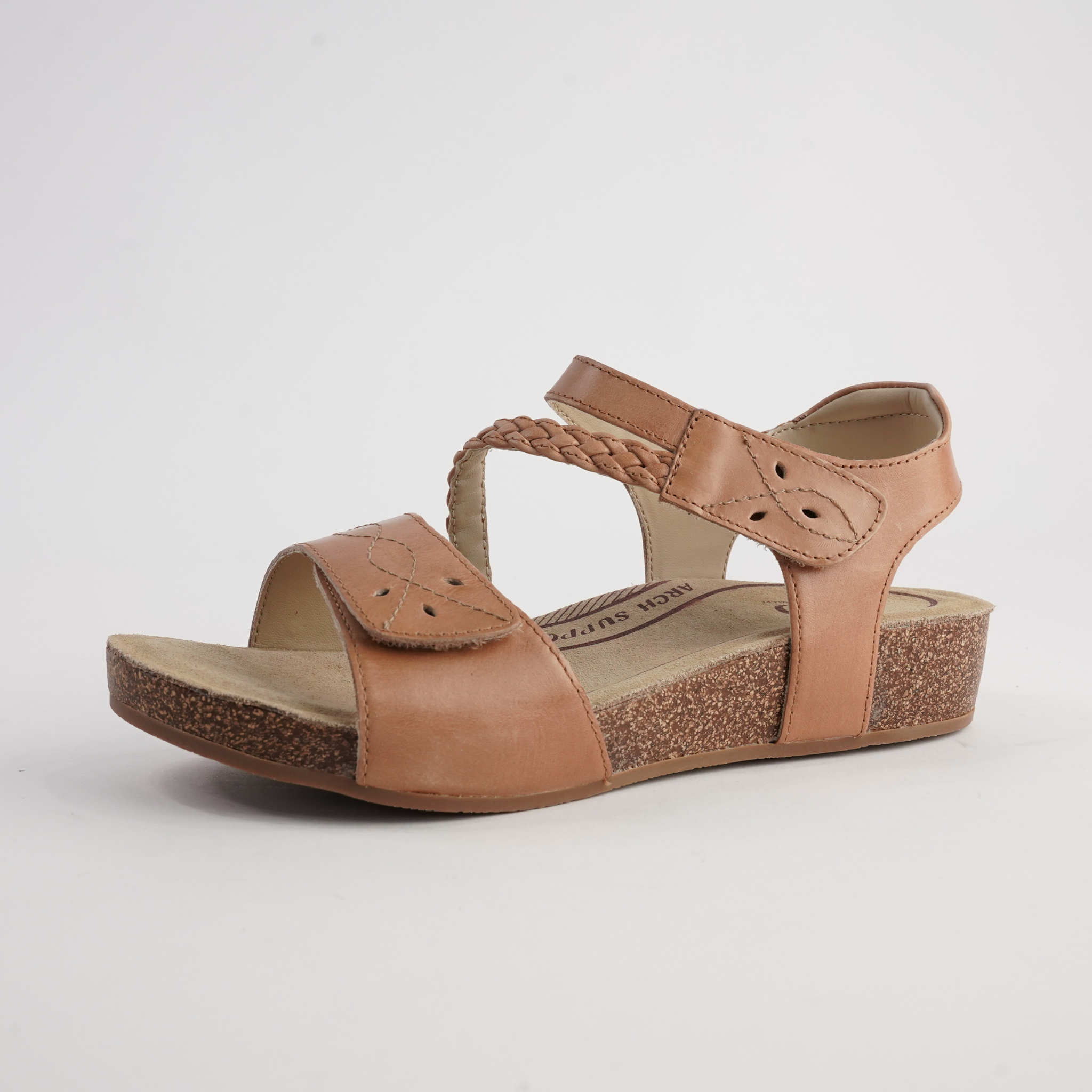 Fog Tan Leather Sandals