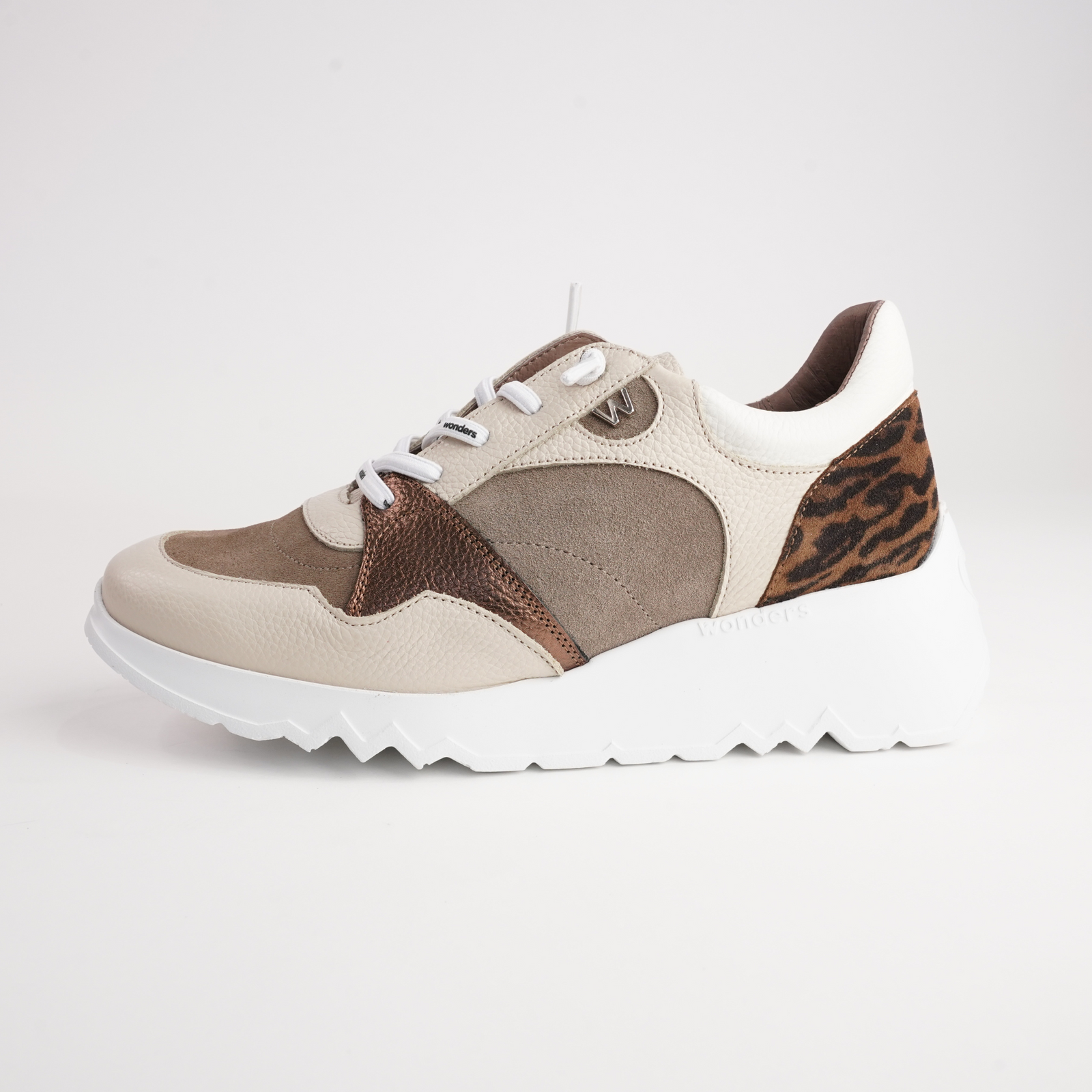 Alba Cream Multi Leather Sneakers