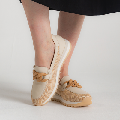 Esme Natural Leather Loafers