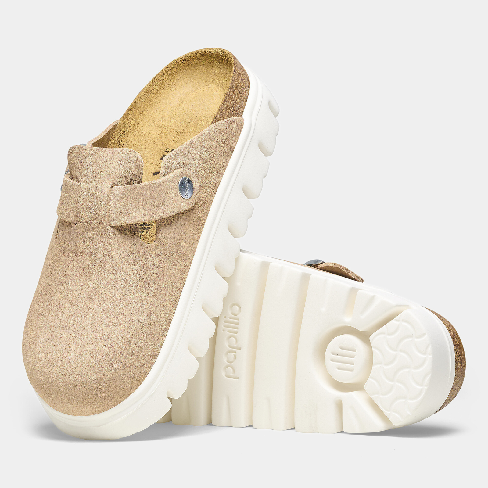 Boston Chunky Warm Sand Leather Flats