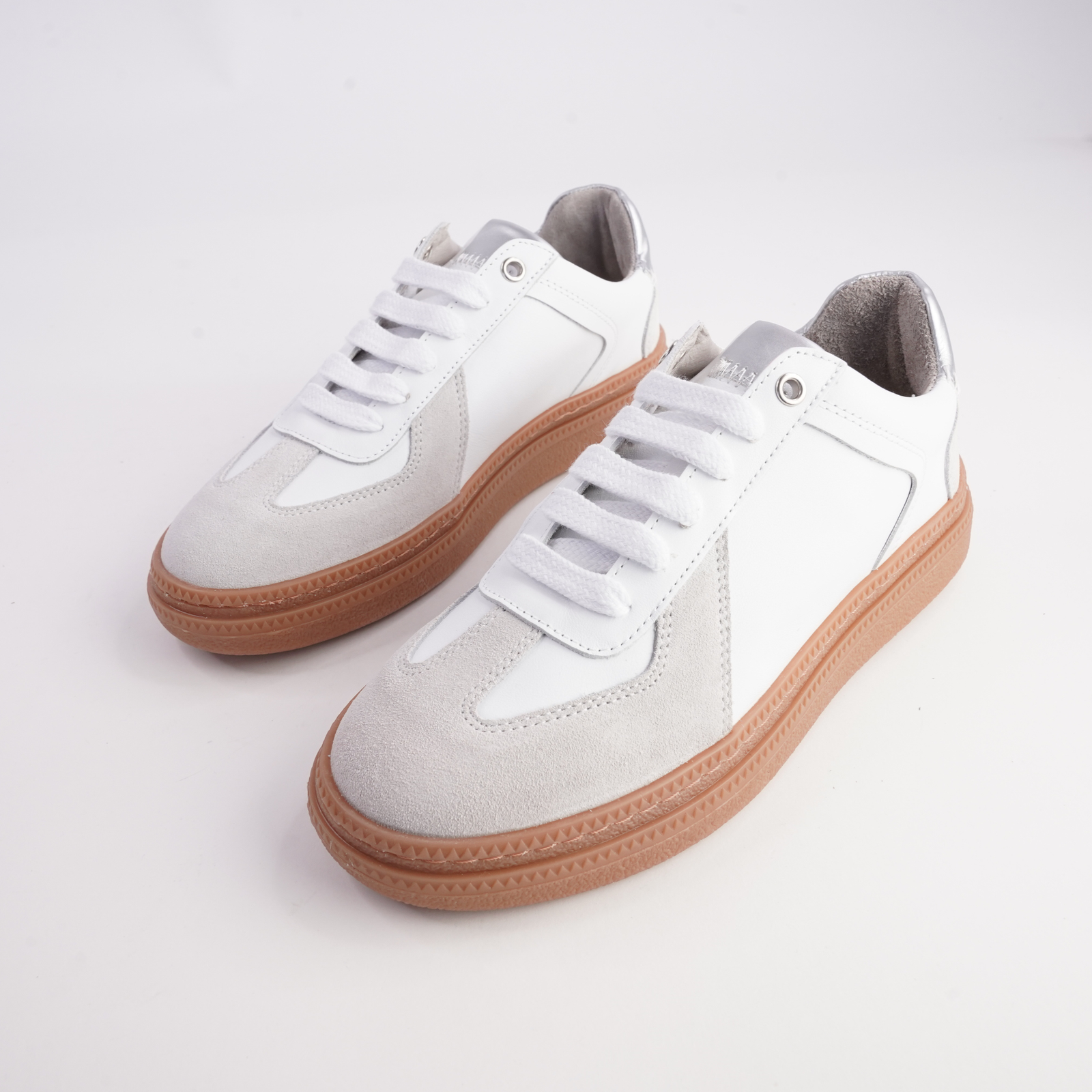 Eslyn White Leather Sneakers