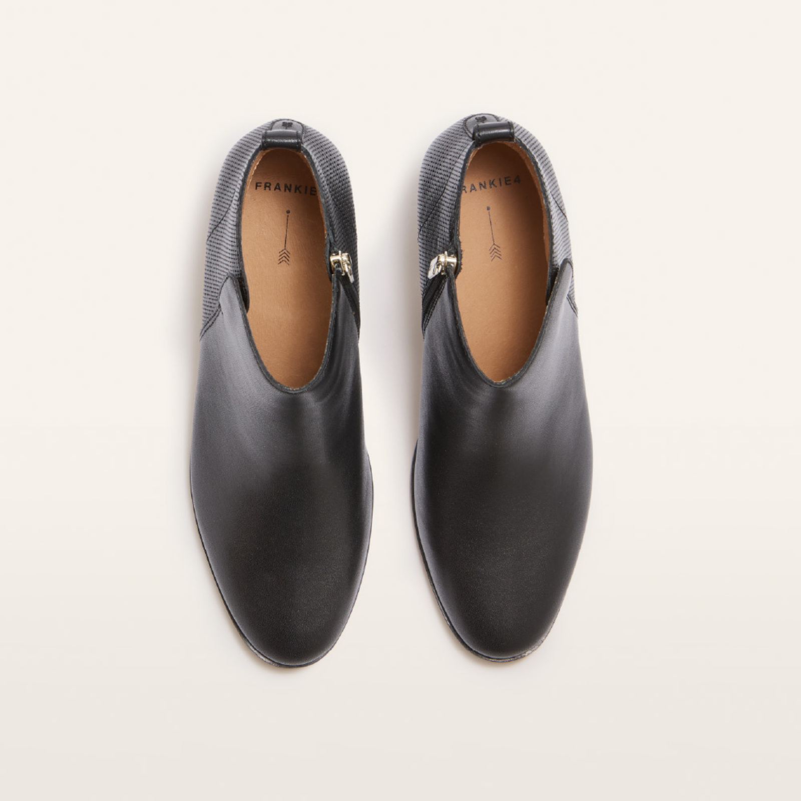 Charleston Black Leather Ankle Boots