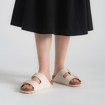 Arizona Birko-flor Eggshell Sandals