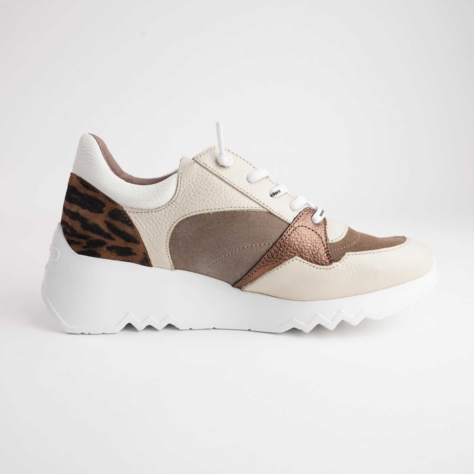 Alba Cream Multi Leather Sneakers