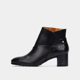 W1Z-8575C1 Black Leather Ankle Boots