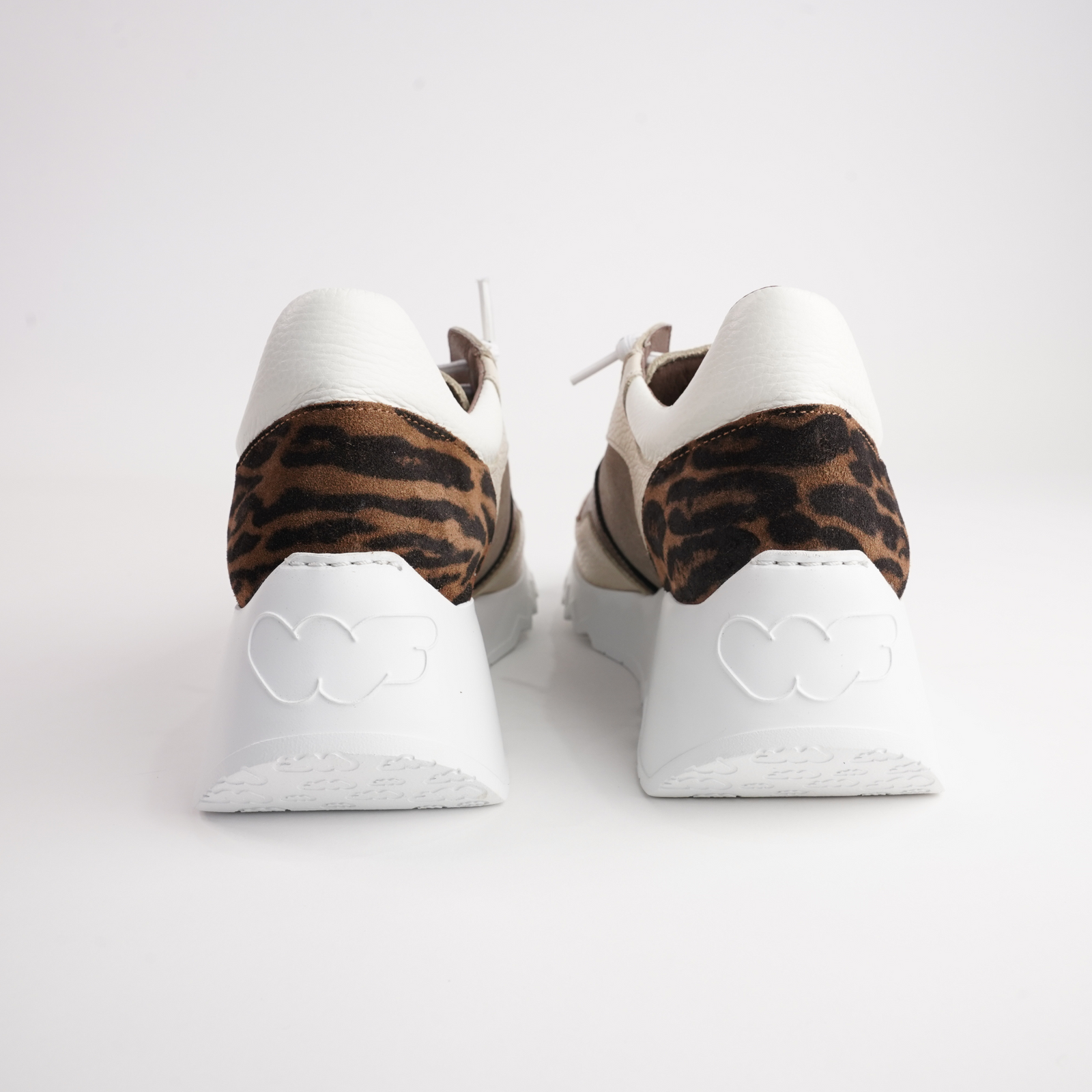 Alba Cream Multi Leather Sneakers