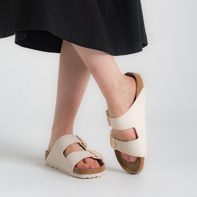 Arizona Birko-flor Eggshell Sandals