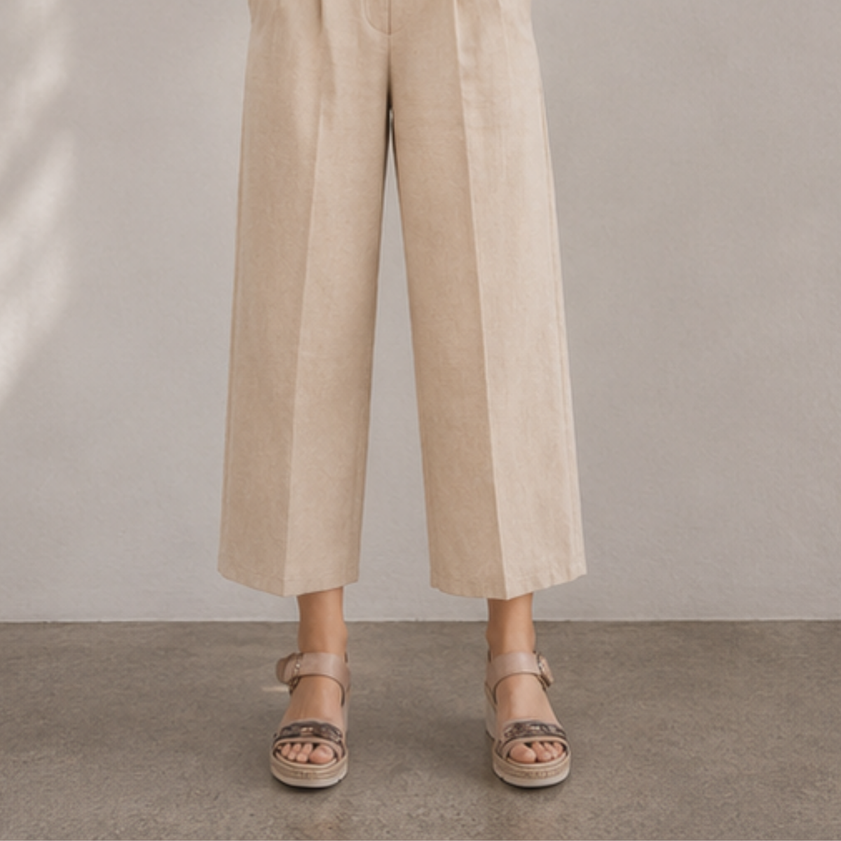Venice Sandy Combo Wedge Sandals