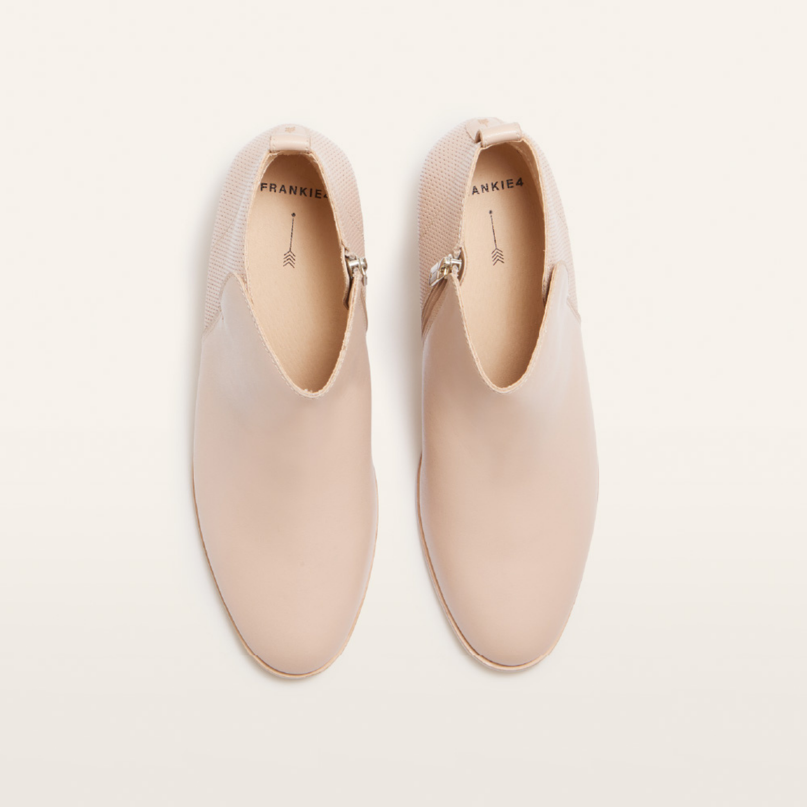 Charleston Warm Sand Leather Ankle Boots