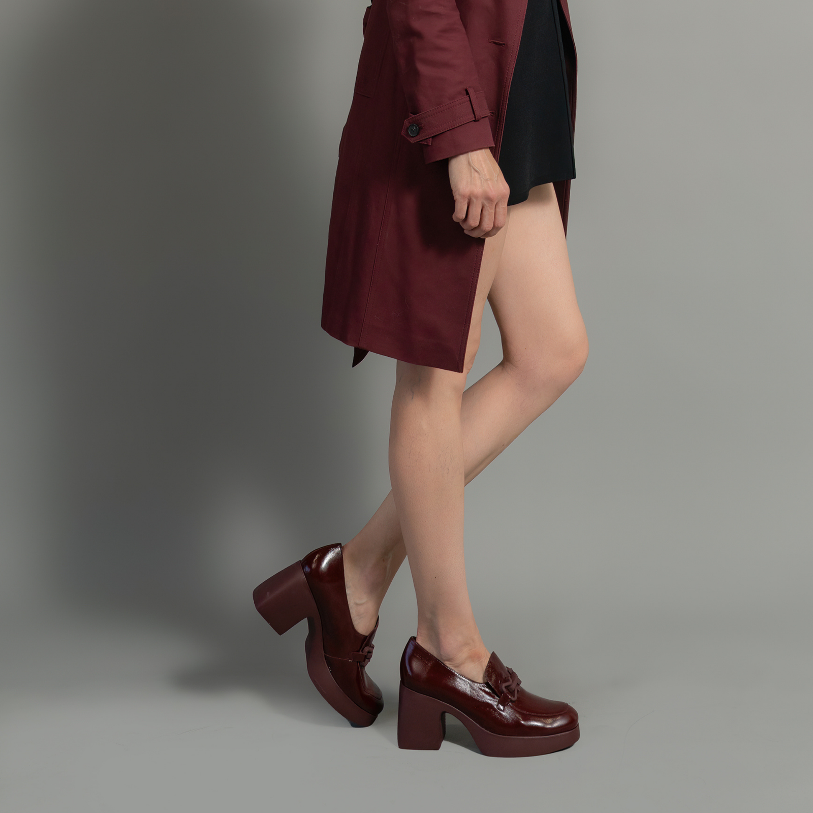 Callisto Vino Leather Heels