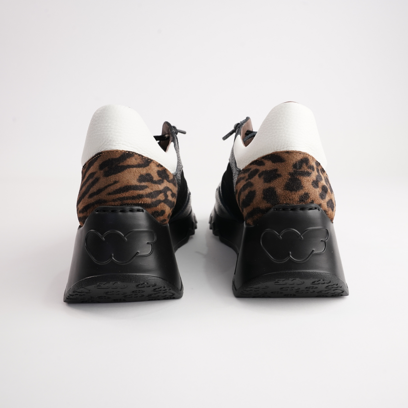 Alba Black Multi Leather Sneakers