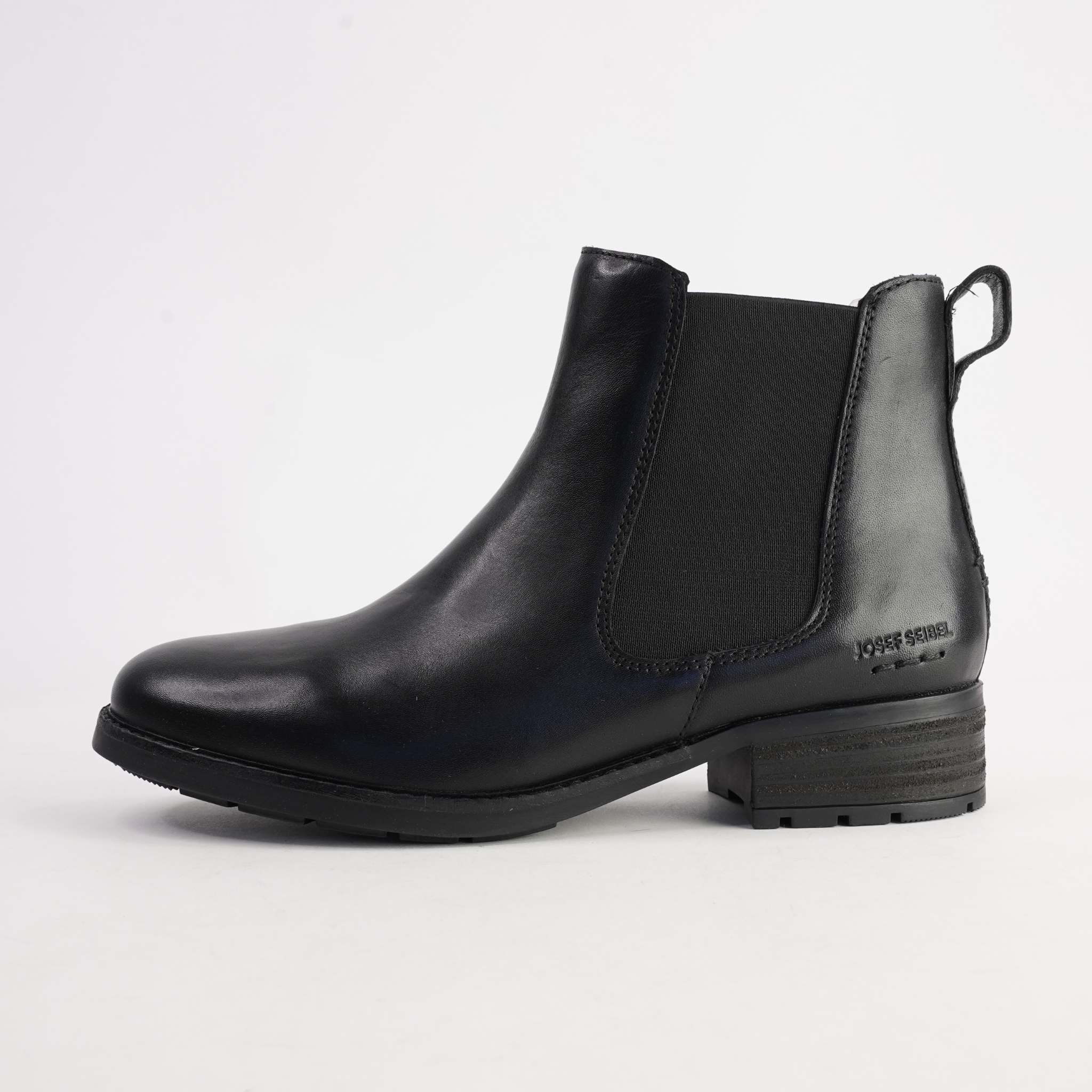 Kate 12 Schwarz Leather Ankle Boots