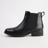 Kate 12 Schwarz Leather Ankle Boots