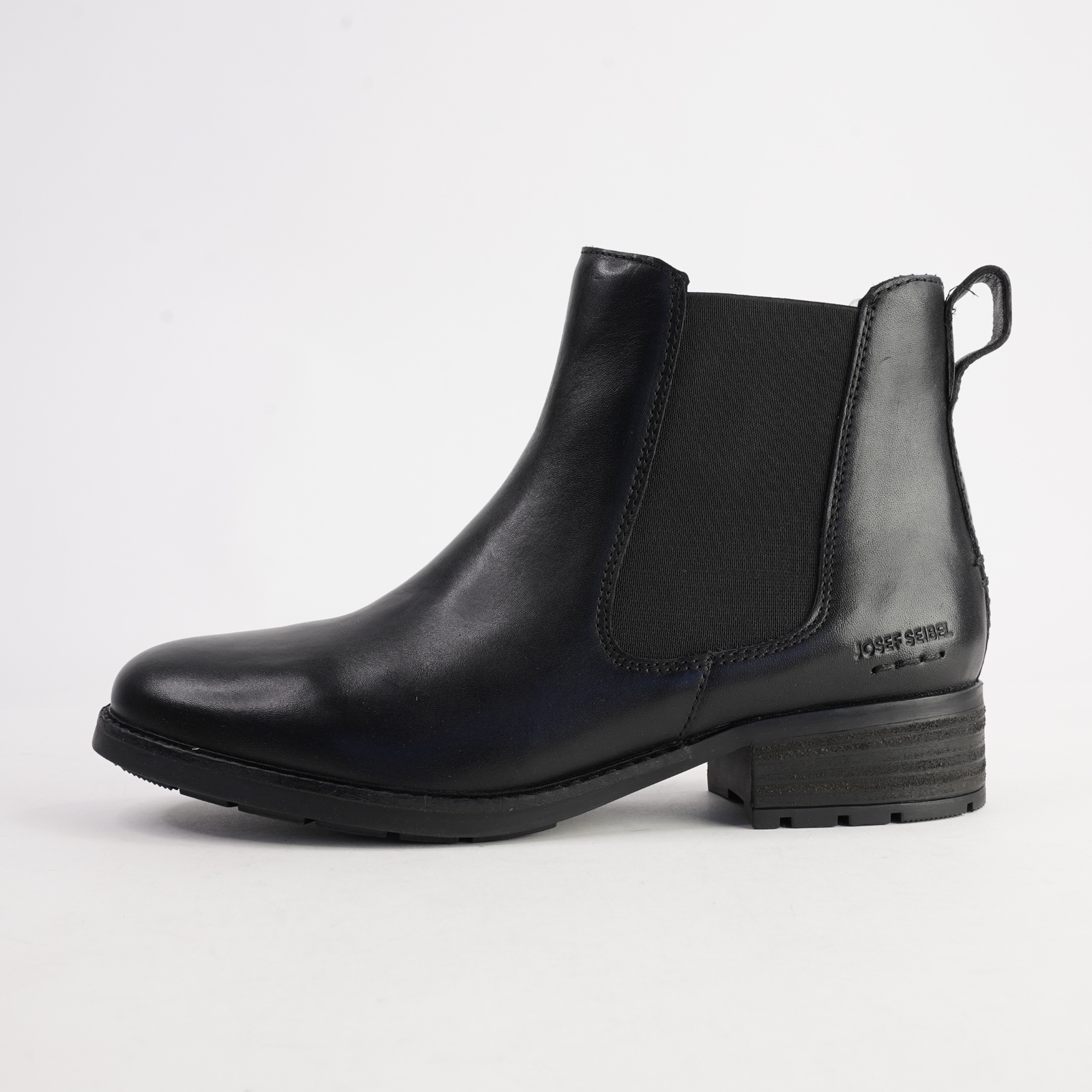 Kate 12 Schwarz Leather Ankle Boots
