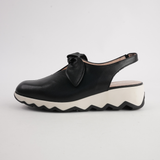 Claudia Black Leather Flats