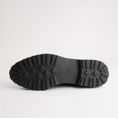 Meredith701 Black Suede Leather Ankle Boots