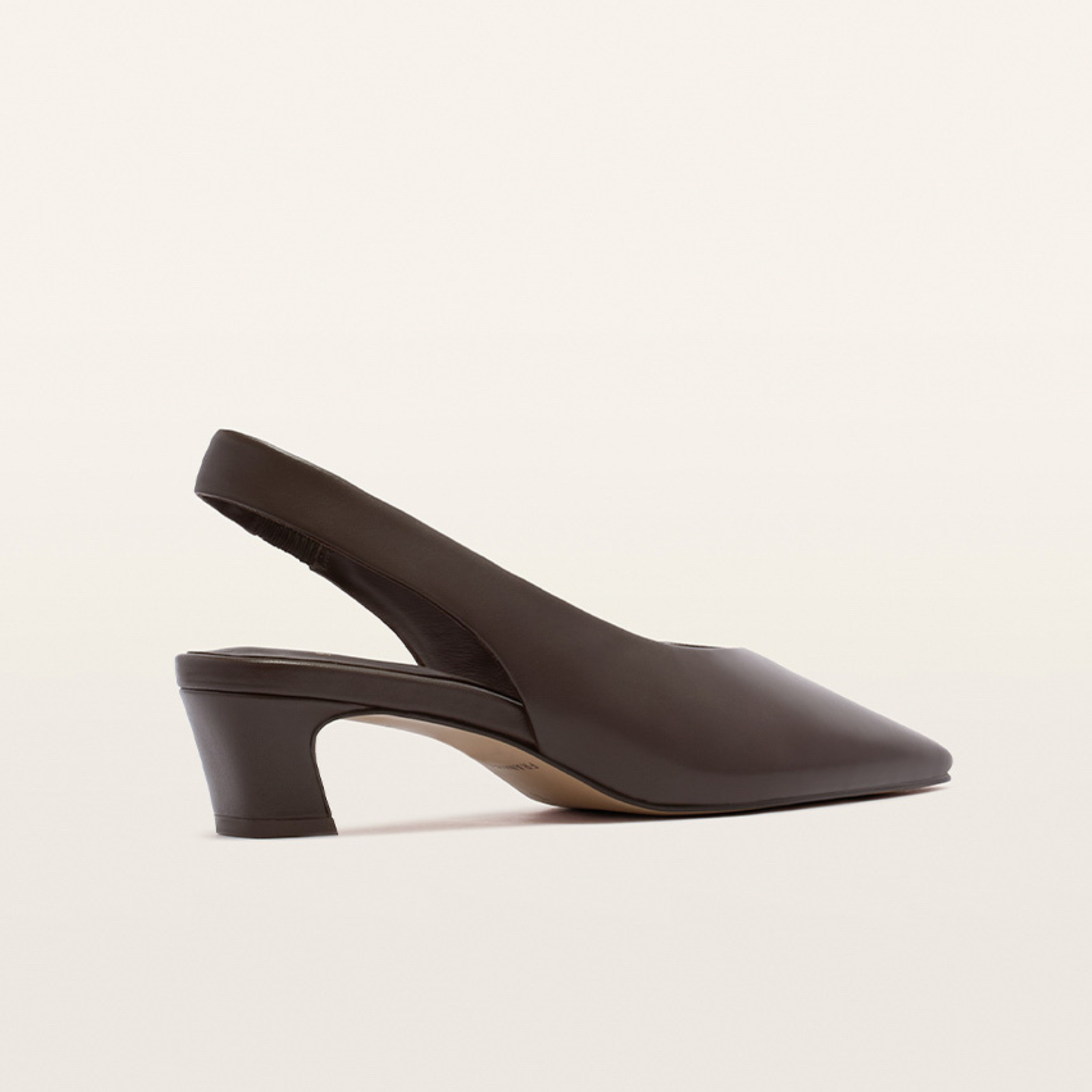 Noa Chocolate Leather Heels