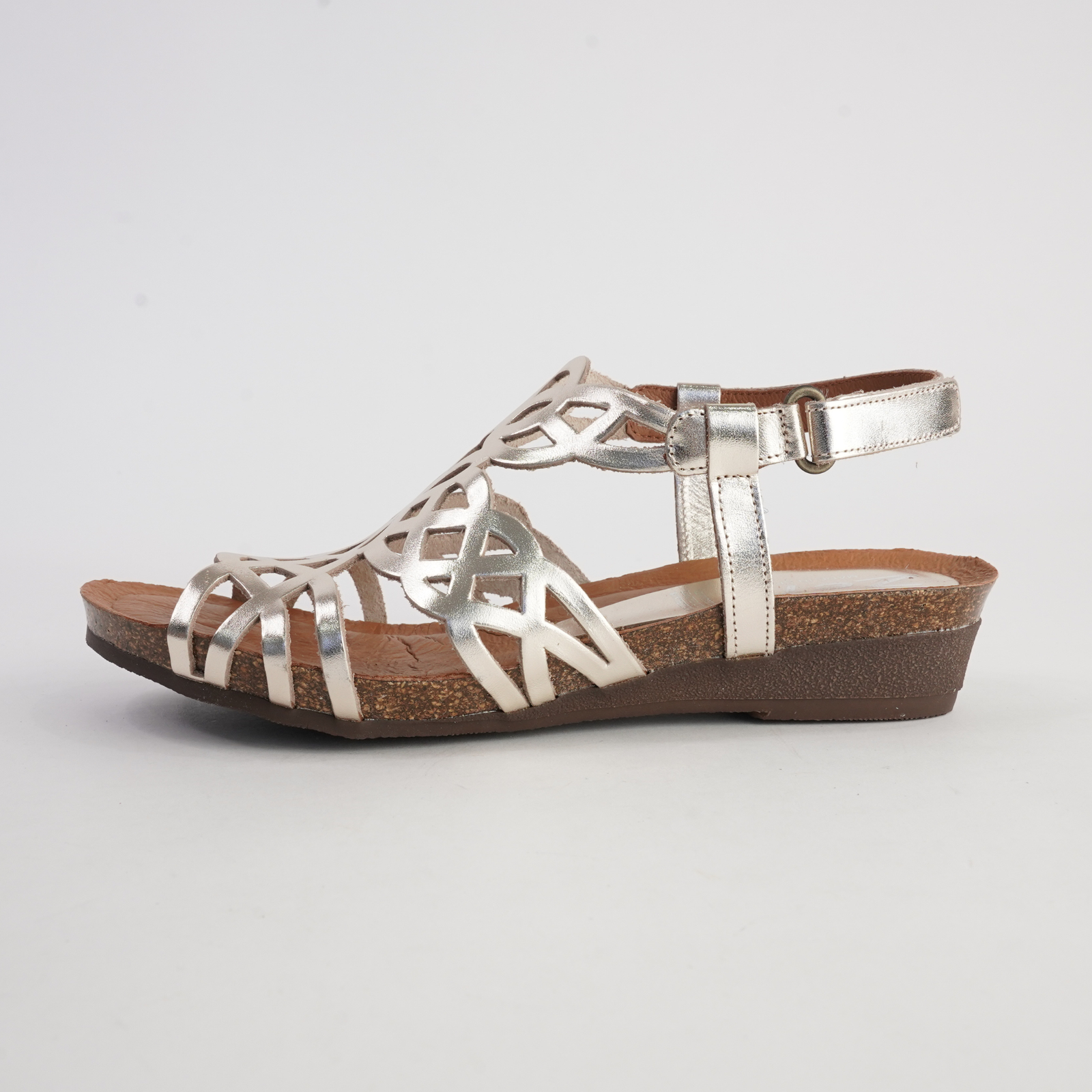 Izabel Champagne Leather Sandals