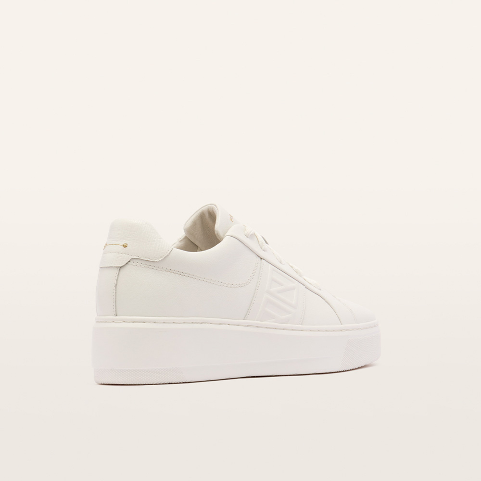 Riley II White Leather Sneakers