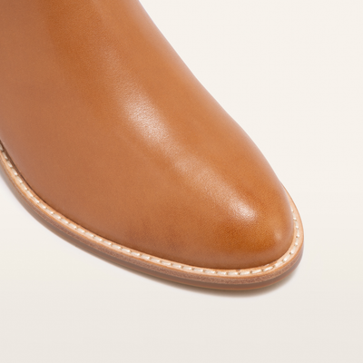 Liberty Tan Leather Ankle Boots