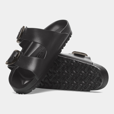 Arizona Eva Big Buckle Black Sandals