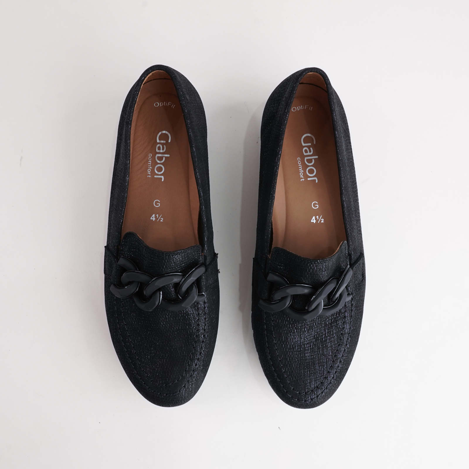 Giselle Ocean Lizard Leather Loafers