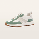 Axel II Chalk Eucalyptus Suede Leather Sneakers