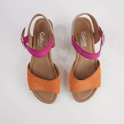 Winifred Mandarin/ Pink Leather Sandals