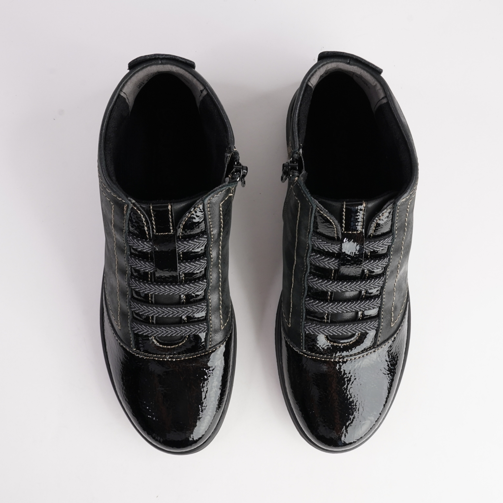 Oxana Cinder Leather Lace Up Boots